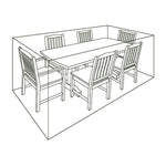 Deluxe 6 Seat Rectangular Outdoor Dining Set Cover