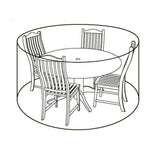 Deluxe 4 Seat Round Outdoor Dining Set Cover