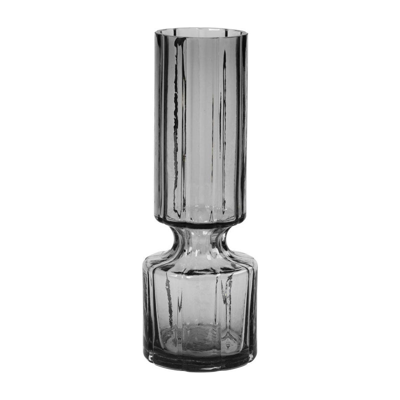 Medium Mouthblown Glass Vase | Hyacinth | Smoked Pearl
