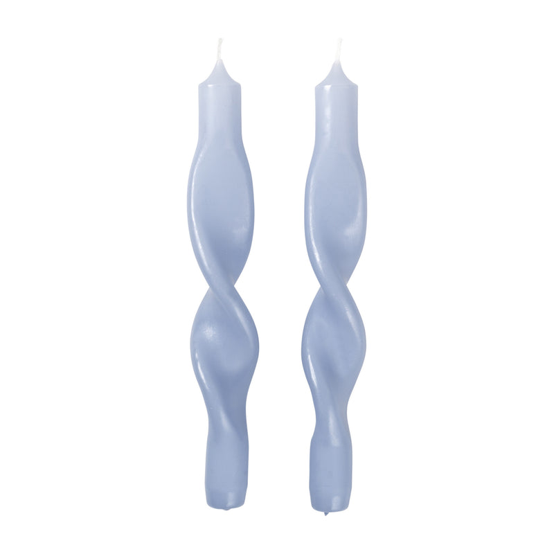 Twisted Candles | Plein Air Light Blue | Set of 2