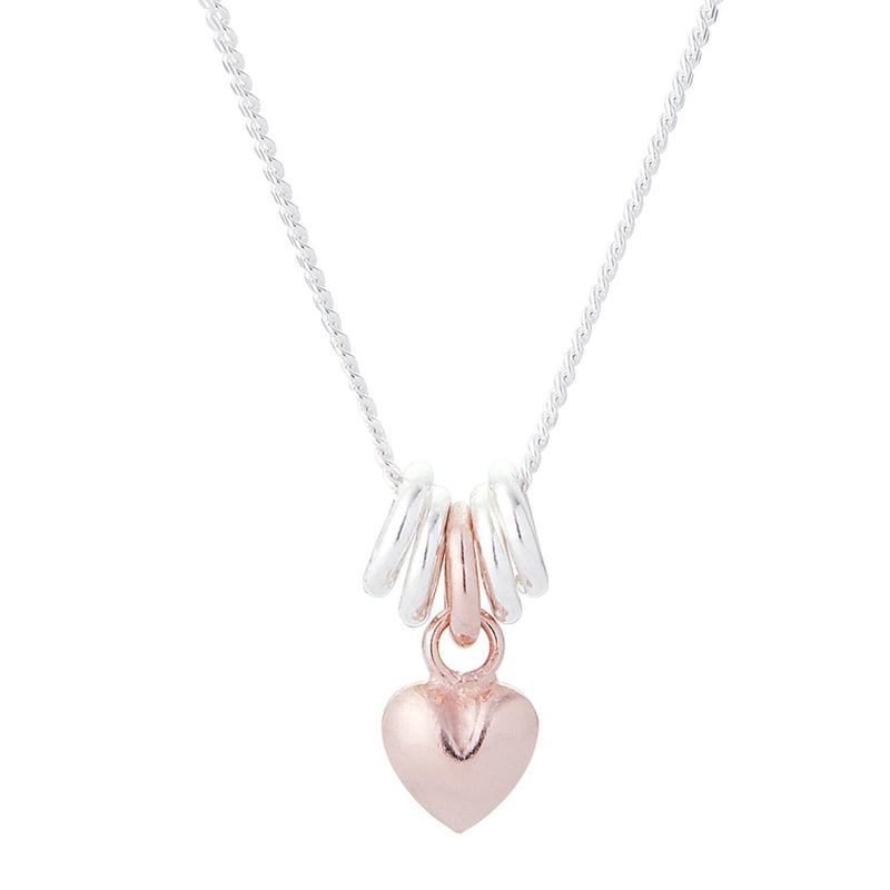 Pendant | Sweetie Heart | Sterling Silver  & Rose Gold Plated