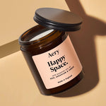 Happy Space Scented Jar Candle | Rose, Geranium & Amber | 140g