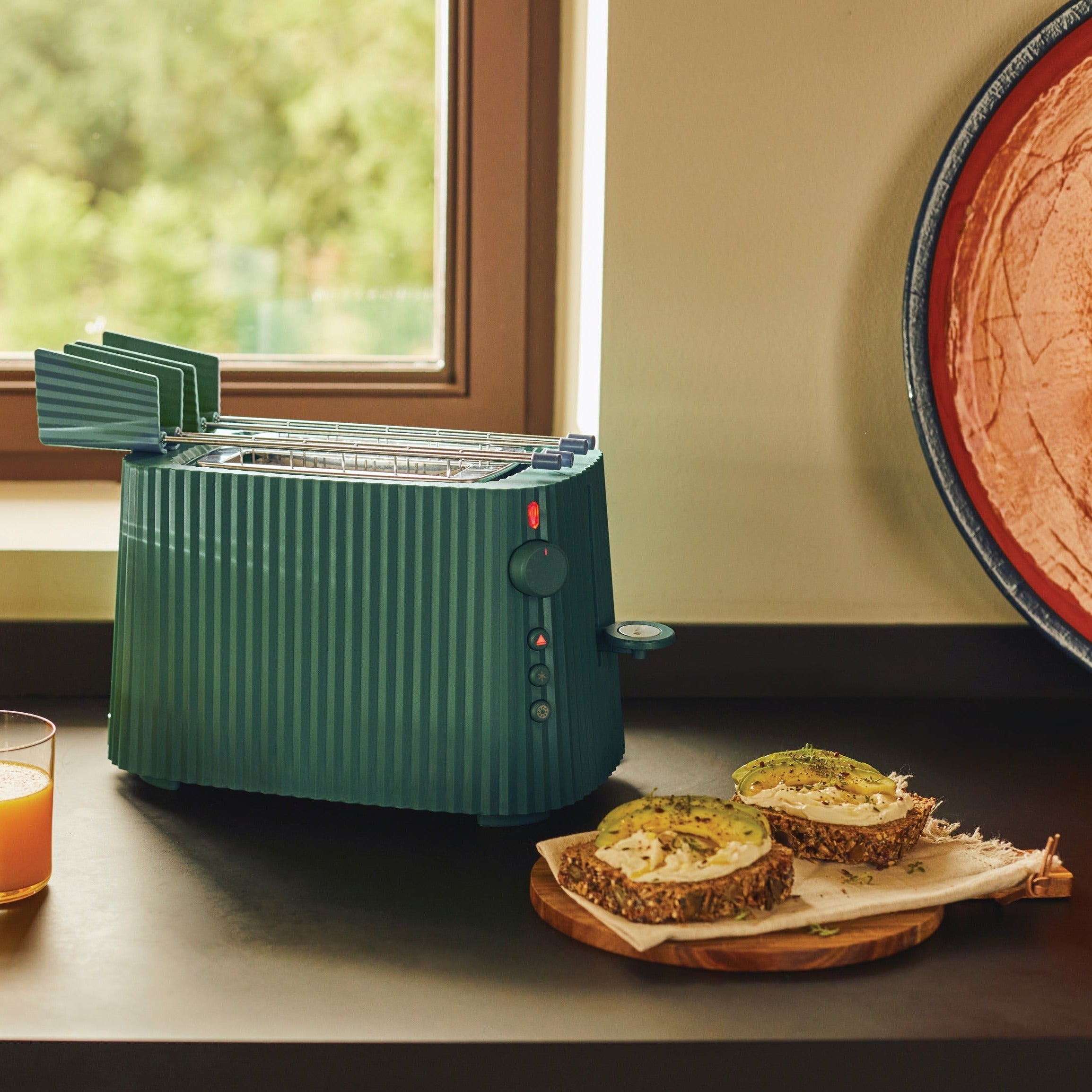 Buy Alessi Set of 2 Green Plissé Toaster Racks | About Living