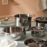Pots&Pans Cookware Set | Stainless Steel | 9 Piece