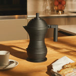 Pulcina Espresso Coffee Maker | 6 Cup | Black