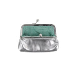 Clip Closure Coin Purse | Metallic Silver