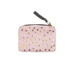 Velvet Polka Dot Coin Purse | Pink