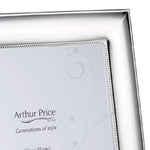 Beaded Photo Frame | Silver Plated | 10x8"