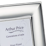 Beaded Photo Frame | Silver Plated | 6x4"
