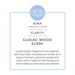 Guaiac Wood & Elmi Scented Candle | Clarity | Energies Collection