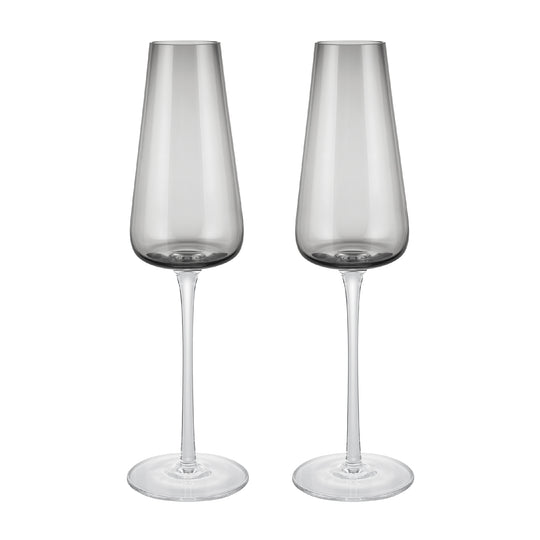 Belo Champagne Glasses | Smoke | Set of 2