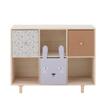 Calle Rabbit Bookcase with Drawers | Multi