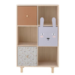 Calle Rabbit Bookcase with Drawers | Multi