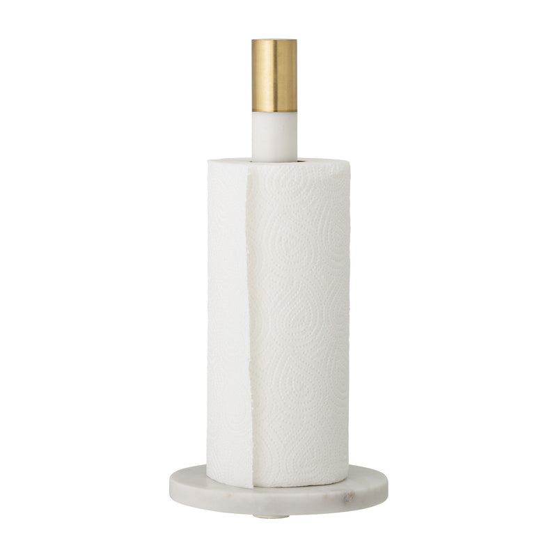 Emira Kitchen Paper Stand | Marble | White