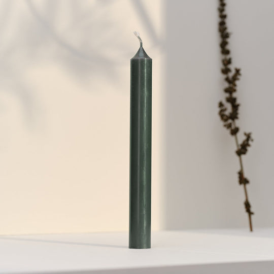 Straight Dinner Candle | Green | 22cm