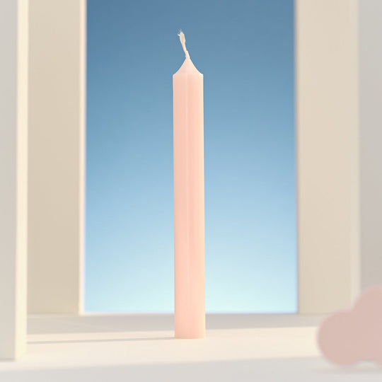Straight Dinner Candle | Pastel Pink | 22cm