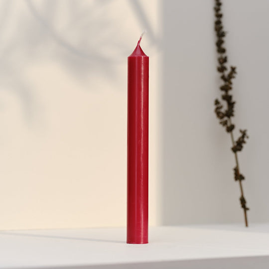 Straight Dinner Candle | Red | 22cm