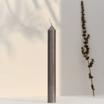 Straight Dinner Candle | Timeless Grey | 20cm