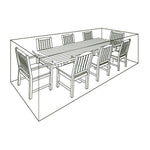 Deluxe 8 Seat Rectangular Outdoor Dining Set Cover