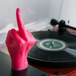 F*ck Hand Gesture Candle | Pink