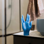 Live Long and Prosper Hand Gesture Candle | Blue