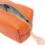Mini Cube Cosmetic Bag | Orange