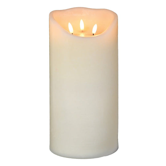 3 Wick LED Pillar Candle | Cream