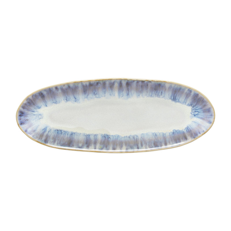Brisa Ria Blue Oval Plate | 24cm