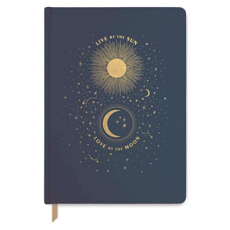 Live by the Sun, Love by the Moon Journal | Navy Book Cloth