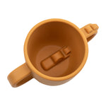 2 Handle Peekaboo Cup | Croco | Mustard