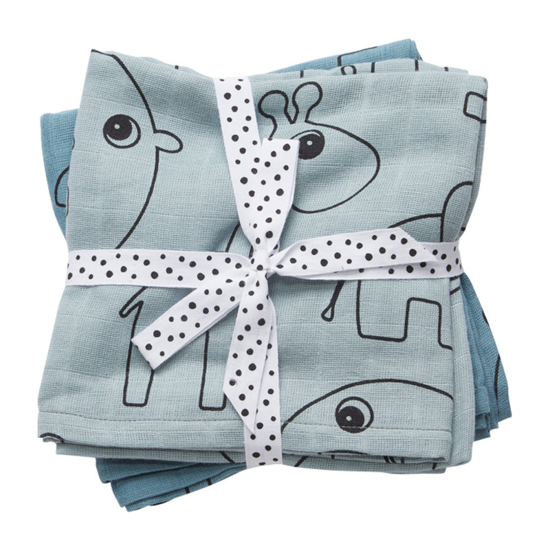 Burp Cloth Set | Blue | 2-Piece