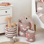 Happy Clouds Storage Basket Set | Powder Pink | Pack of 3