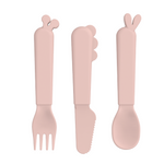 Kiddish Deer Friends Cutlery Set | Powder Pink