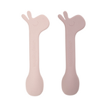 Lalee Silicone Spoon Set | Powder Pink | Pack of 2