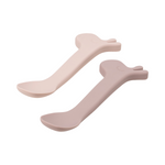 Lalee Silicone Spoon Set | Powder Pink | Pack of 2