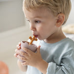Peekaboo Silicone Straw Set | Blue Mix | Pack of 5