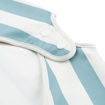 Sleeved Pocket Bib | Blue Stripes
