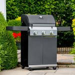 Classic 3 Burner Hybrid Barbecue | Matt Grey