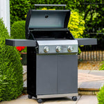 Classic 3 Burner Hybrid Barbecue | Matt Grey