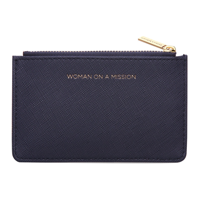 Card Purse | Woman on a Mission | Navy