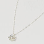 Petite Pearl Buttercup Pendant Necklace | Silver Plated