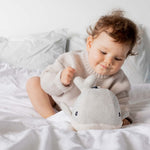 Moby Whale Heartbeat Comforter | Grey