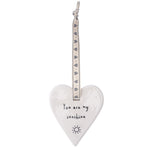 You Are My Sunshine Hanging Heart Ornament