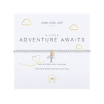 A Little 'Adventure Awaits' Bracelet | Silver & Yellow Gold Plated
