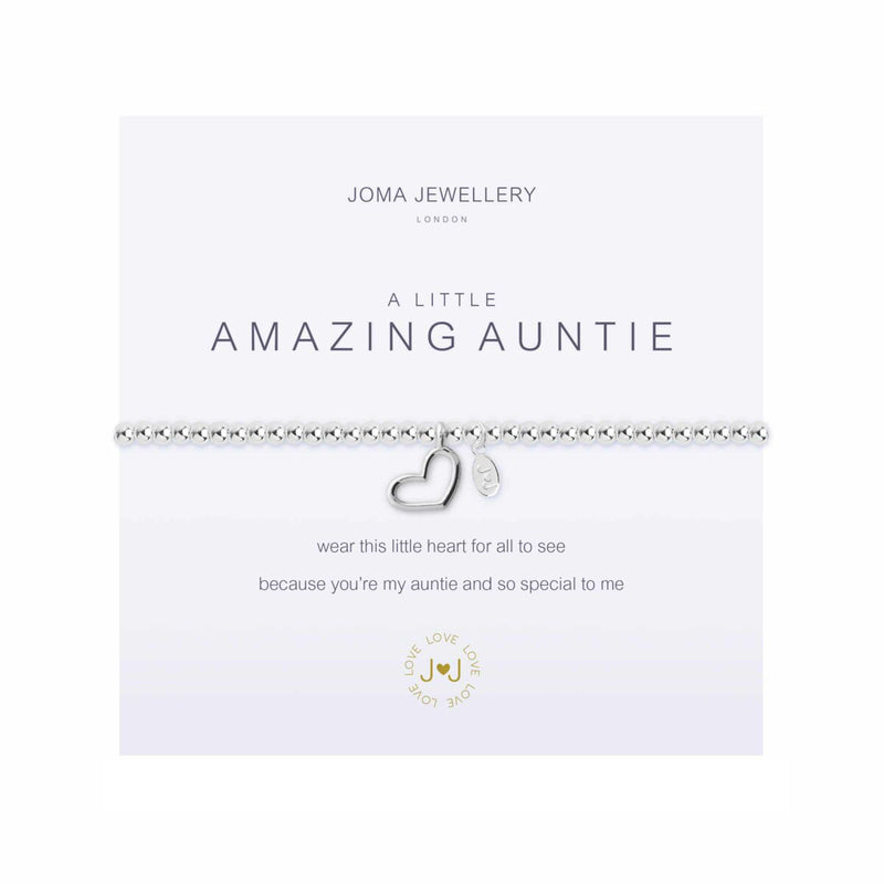 A Little 'Amazing Auntie' Bracelet | Silver Plated