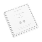 A Little 'Amazing Auntie' Earrings | Silver Plated