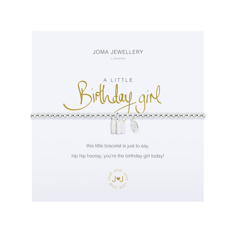 A Little 'Birthday Girl' Bracelet | Silver Plated