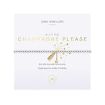 A Little 'Champagne Please' Bracelet | Silver & Gold Plated