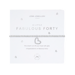 A Little 'Fabulous Forty' Bracelet | Silver Plated