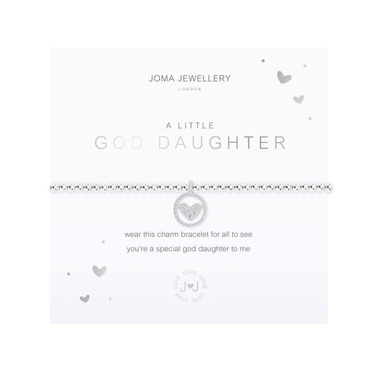 A Little 'God Daughter' Bracelet | Silver Plated